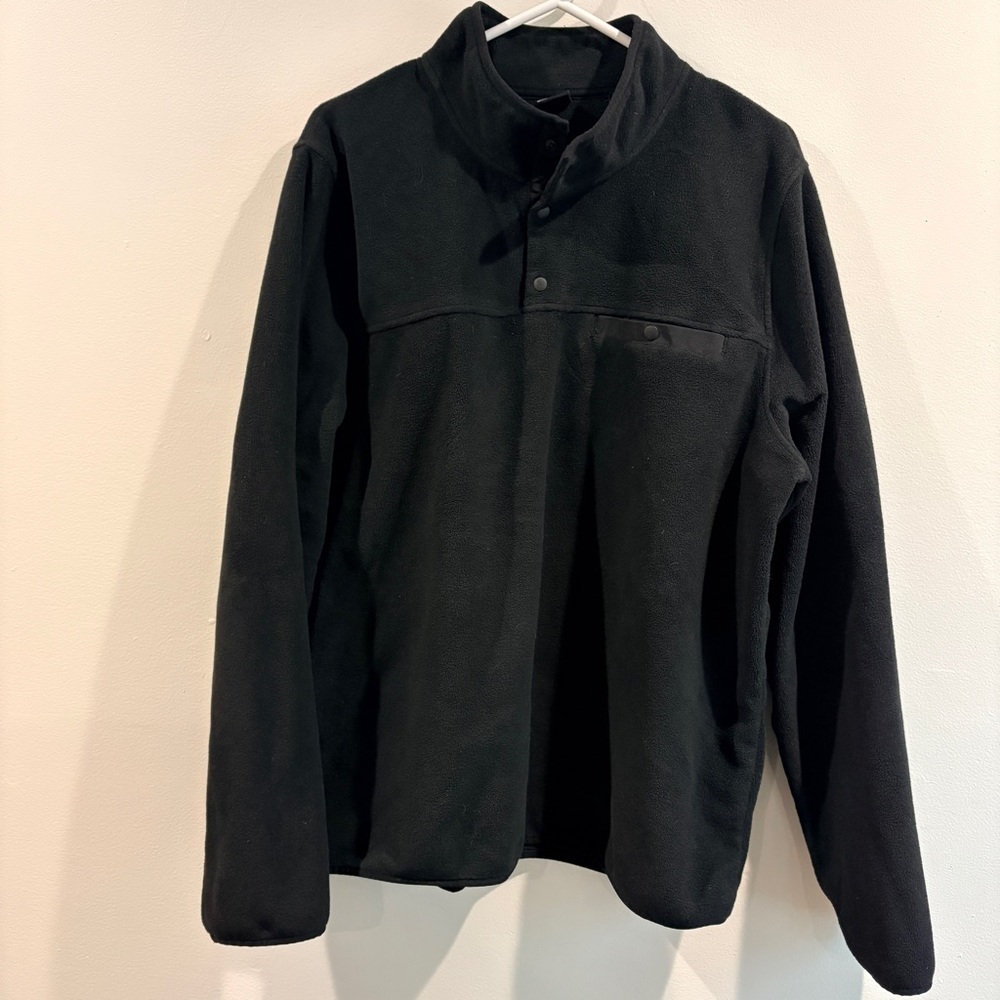 Black Fleece Pullover XL Winter Layering Casual Basic‎ 32 Degrees Heat